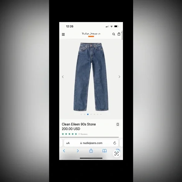 Nudie Jeans Clean Eileen 90s Stone - Picture 5 of 9